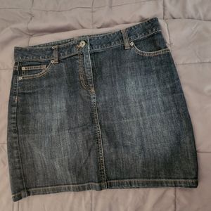 Ladies short jeans shirt, bue, size 8p